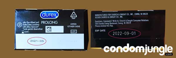 Condom Expiration Date - Retail Box