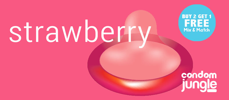 strawberry flavored condoms
